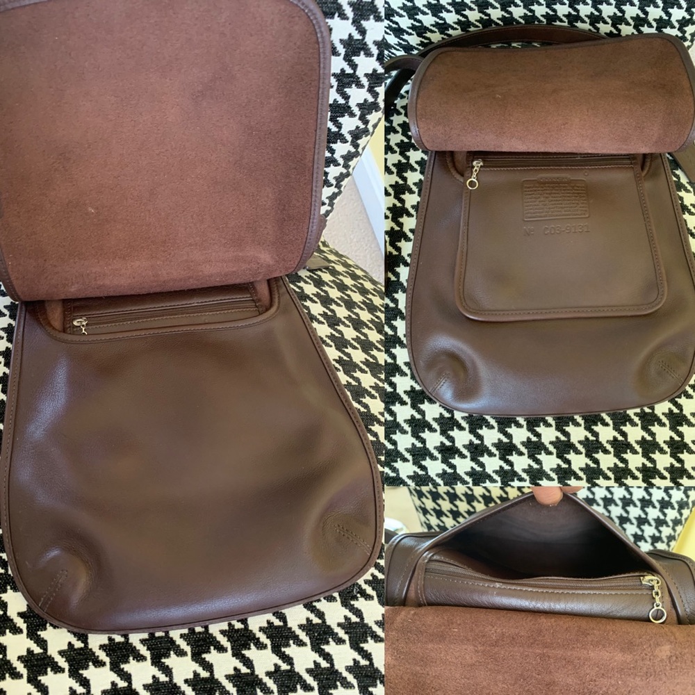 SOLD 💔Coach Small Hippie Flap Bag in Dark Brown - Picture 5 of 7